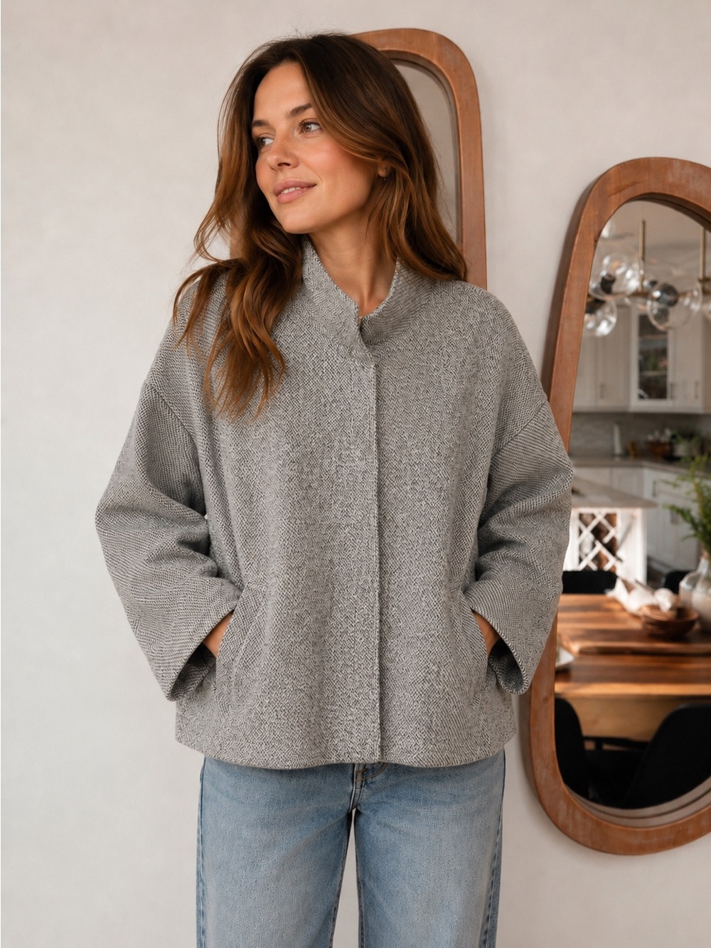Eileen Fisher 100% Organic Cotton Jacket